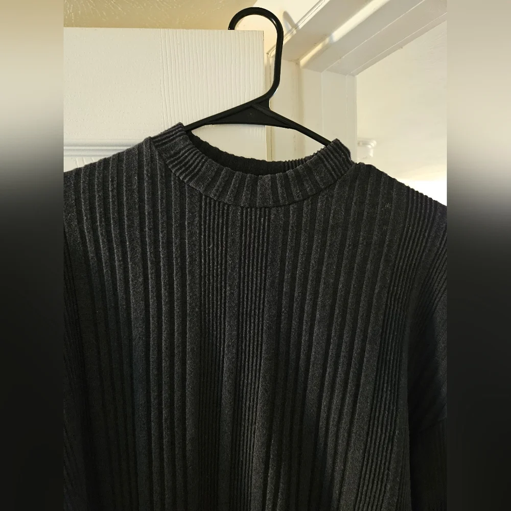 🟣Dark grey long sleeve shirt - Picture 3 of 5